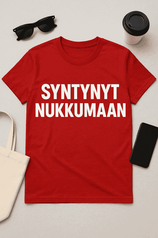 Syntynyt nukkumaan - T-paita