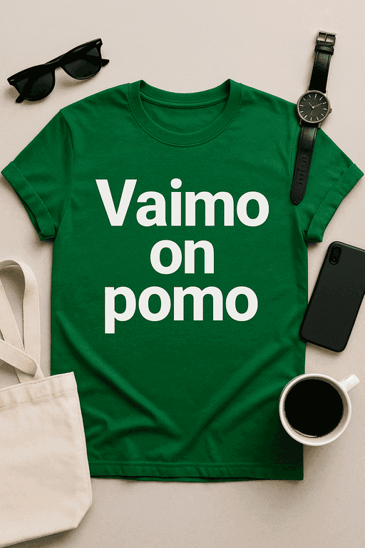Vaimo on pomo -T-paita