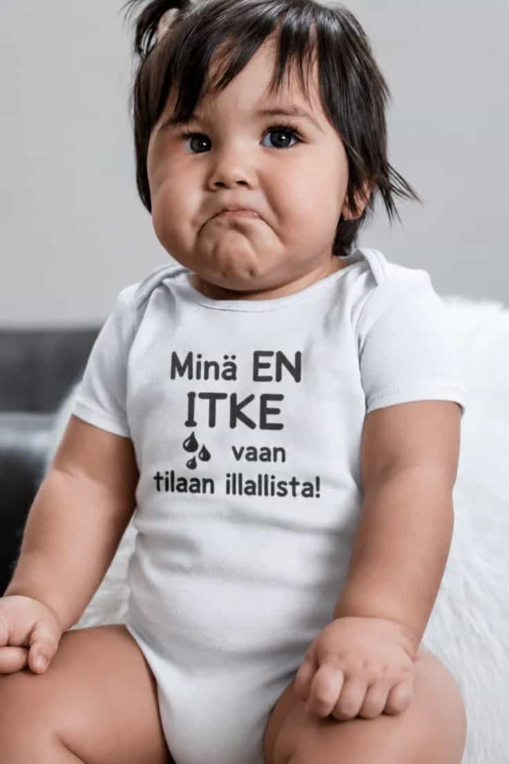 Vauvan body En itke tilaan illallista – Minä EN