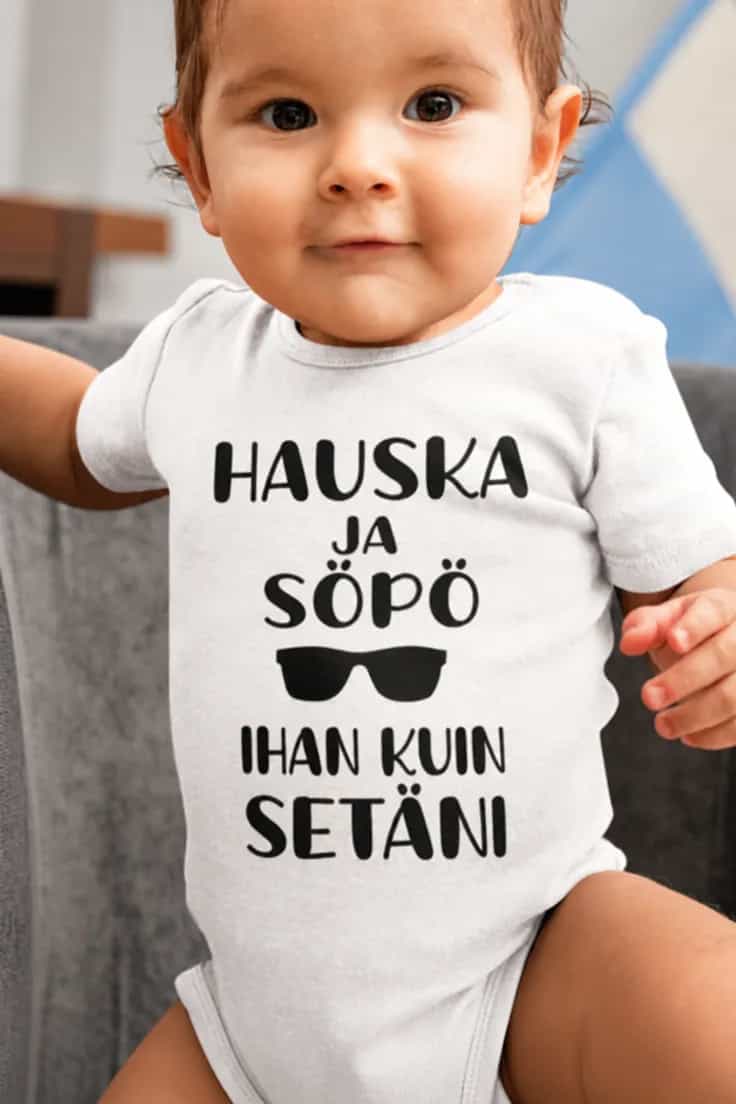 Vauvan body Hauska ja söpö kuin setä