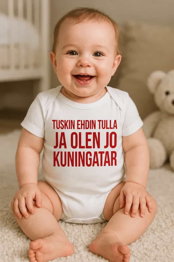 Vauvan body Heti pomo – TUSKIN EHDIN TULLA