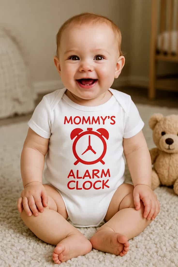 Vauvan body Äidin herätyskello - MOMMY'S ALARM CLOCK