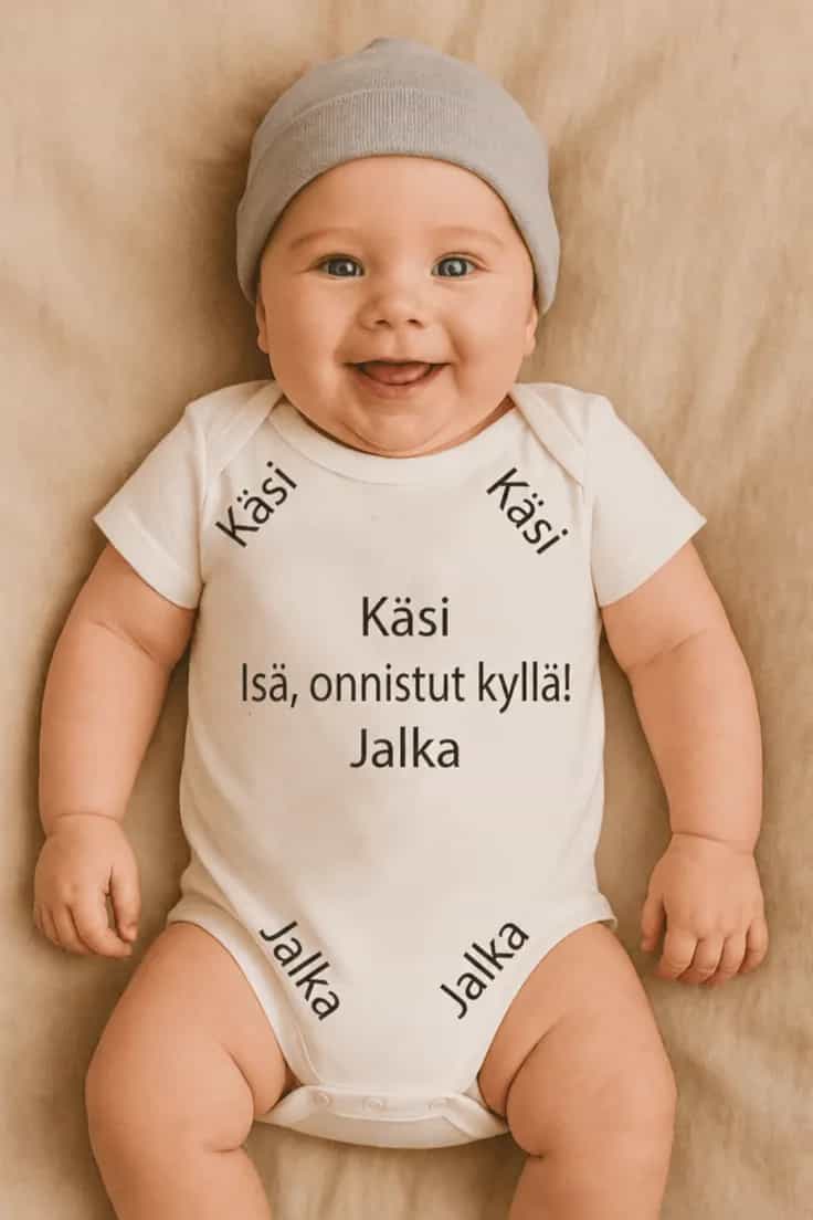 Vauvan body Isä onnistut kyllä – Käsi Isä, onnistut