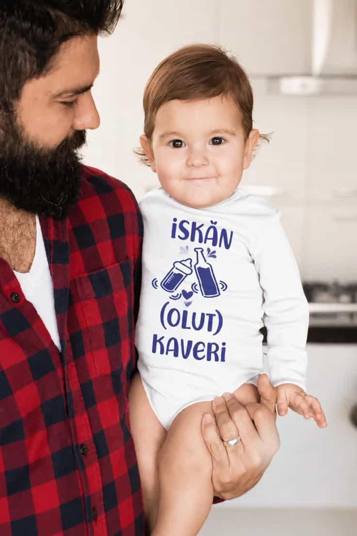 Vauvan body Iskän olutkaveri – ISKÄN (OLUT) KAVERI