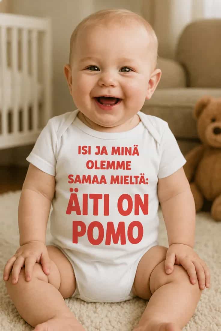 Vauvan body Äiti on pomo – ISI JA MINÄ OLEMME
