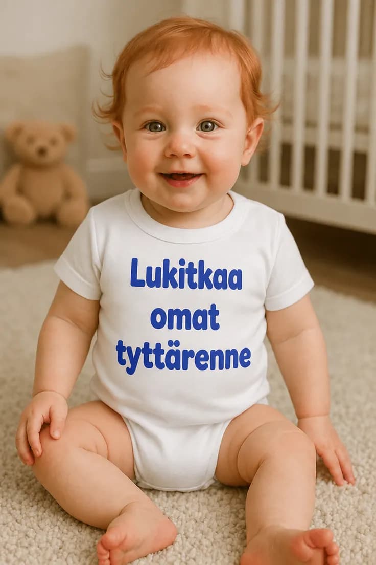 Vauvan body Lukitkaa tyttärenne – Lukitkaa omat tyttärenne.