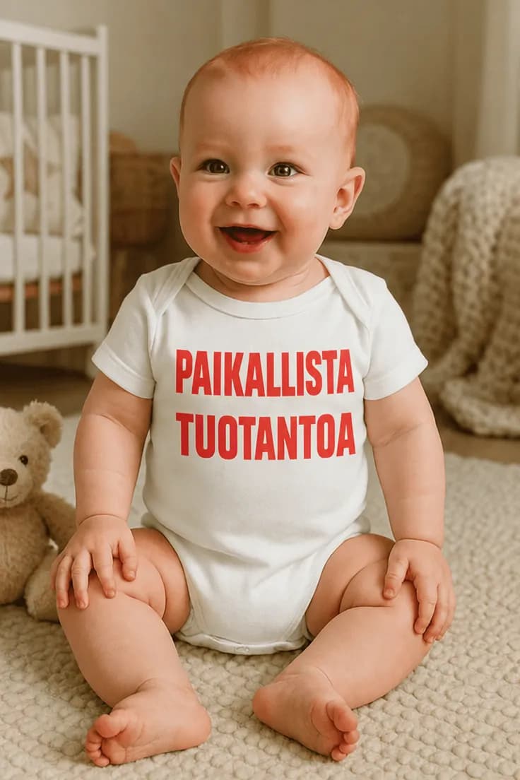 Vauvan body Paikallista tuotantoa – PAIKALLISTA