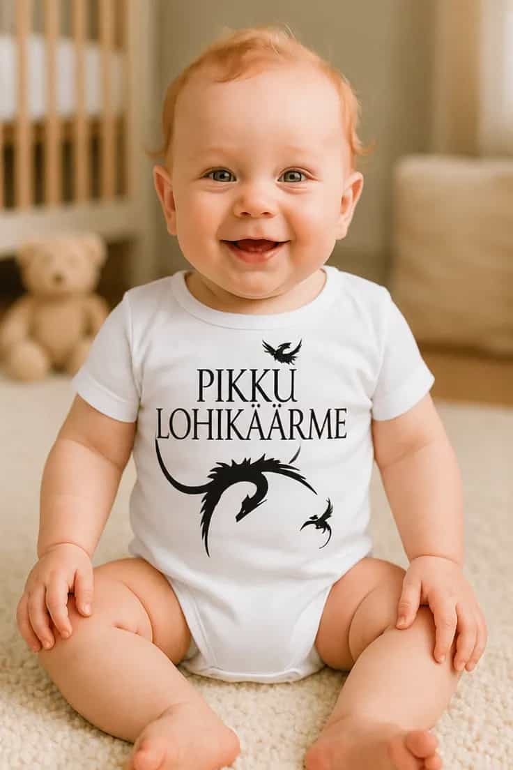 Vauvan body Pikku lohikäärme – PIKKU LOHIKÄÄRME