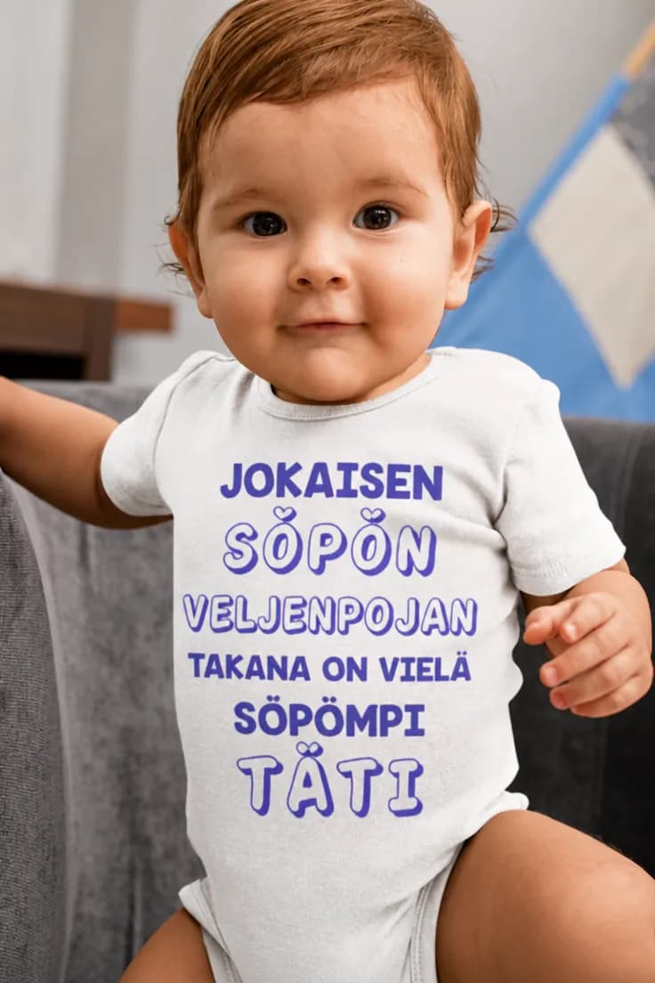 Vauvan body Söpö veljenpoika ja täti – JOKAISEN
