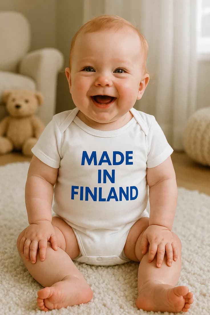 Vauvan body Suomessa tehty – MADE IN FINLAND