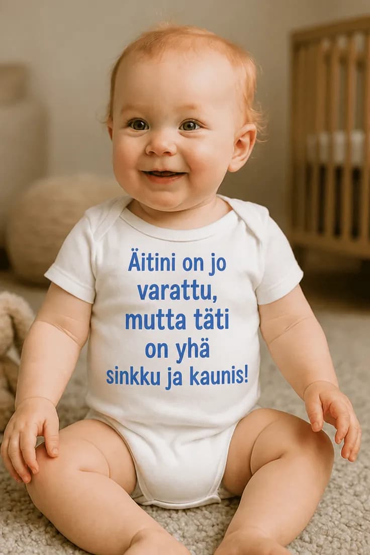 Vauvan body Täti on sinkku ja kaunis