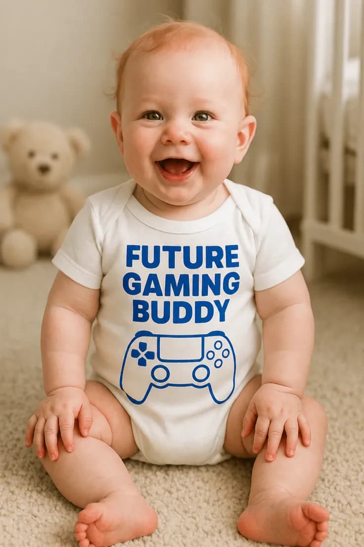 Vauvan body Tuleva pelikaveri – FUTURE GAMING BUDDY
