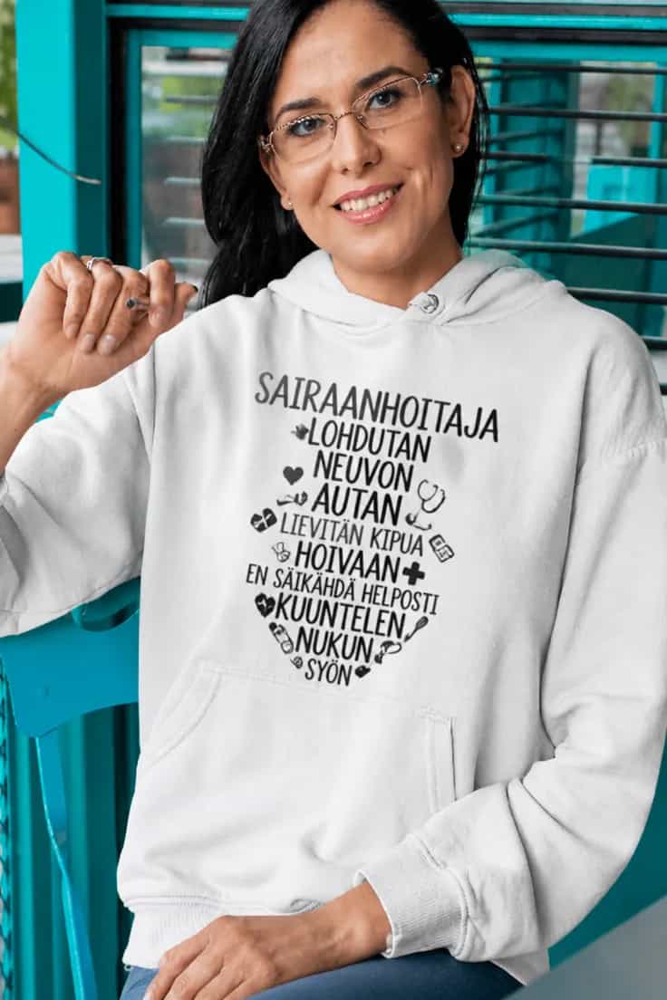 Villapaita Sairaanhoitaja sydän – SAIRAANHOITAJA