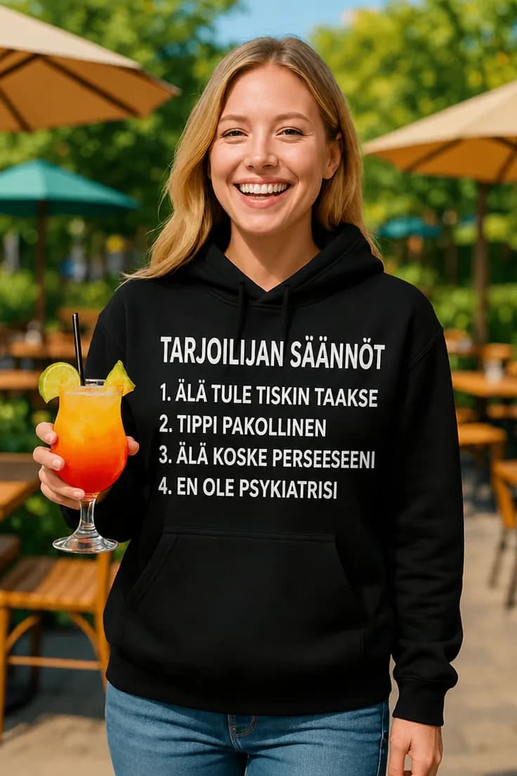 Villapaita Tarjoilijan säännöt – TARJOILIJAN