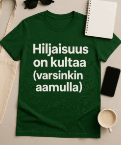 Hiljaisuus on kultaa (varsinkin aamulla) - T-paita