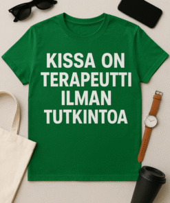 Kissa on terapeutti ilman tutkintoa - T-paita