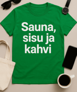 Sauna, Sisu ja Kahvi - T-paita