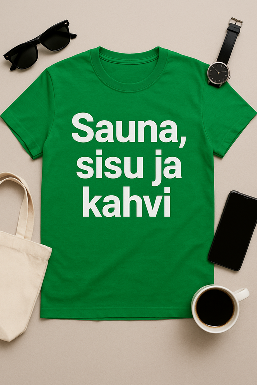 Sauna, Sisu ja Kahvi - T-paita