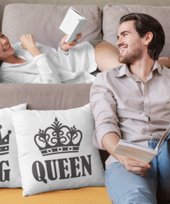 Hauska KING QUEEN - Tyynysetti