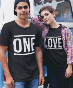 ONE LOVE - T-paita (parisetti)