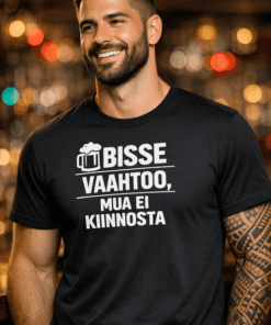 Hauska t-paita: BISSE VAAHTOO, MUA EI KIINNOSTA