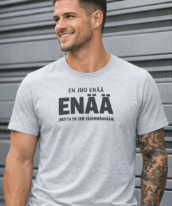 Hauska t-paita: En juo enää (mutta en sen vähemmänkään)