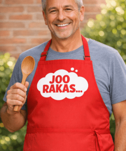 Hauska esiliina JOO RAKAS…