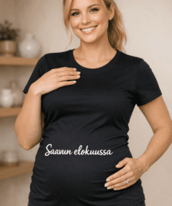 Saavun elokuussa -äitiys t-paita