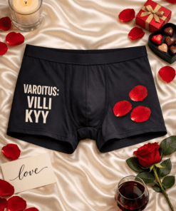 Miesten bokserit – VAROITUS: VILLI KYY