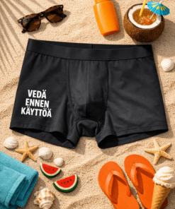 Miesten bokserit “Vedä ennen käyttöä”