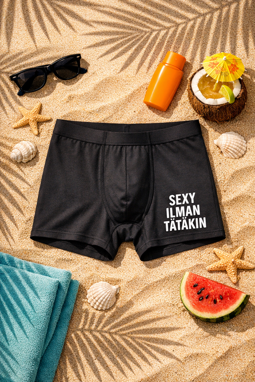 Miesten bokserit – TÄTÄKIN ILMAN OLEN SEXY