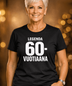 Hauska t-paita LEGENDA 60-vuotiaana