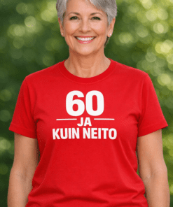 Hauska t-paita: 60 ja kuin neito