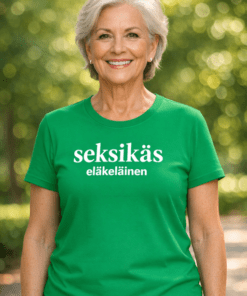 Hauska t-paita SEXY eläkeläinen