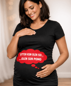 Äitiys-t-paita: SITTEN KUN OLEN ISO… OLEN SUN POMO