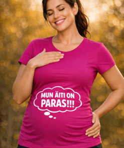 Äitiys-t-paita: Mun äiti on PARAS!!!