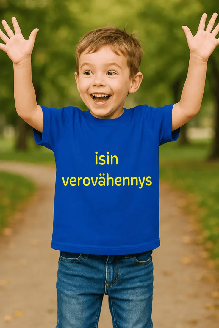 Lasten t-paita Isin verovähennys lahja synttäreille ja isänpäivään