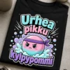Hauska t-paita tekstillä Urhea pikku kylpypommi ja hurmaava kylpypommi-kuvitus