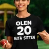 Hauska t-paita 20 mitä sitten lahja synttäreille 20-vuotiaalle
