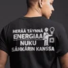 Hauska t-paita Energiaa sähkömiehen kanssa hauskalla sähkömies-teemalla lahjaksi