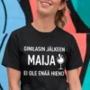 Hauska t-paita Ginilasillisen jälkeen nimellä, humoristinen nimipaita lahjaksi