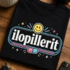 Hauska T-paita tekstillä ilopillerit