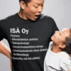 Hauska t-paita Isä Oy lahjaksi isälle, humoristinen printtipaita