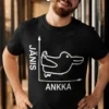 Hauska t-paita Jänis ankka, jossa teksti JÄNIS ANKKA