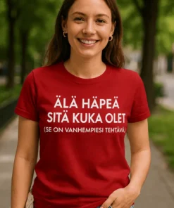 Hauska t-paita Älä häpeä kuka olet hauskalla painatuksella lahjaksi