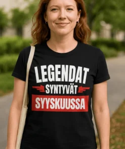 Hauska t-paita Legendat syntyvät syyskuussa lahjaksi syntymäpäiväsankarille