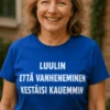 Hauska t-paita Luulin että vanheneminen kestäisi humoristisella ikääntymisteemalla