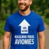 Hauska t-paita Maailman paras aviomies humoristisella tekstiprintillä lahjaksi aviomiehelle