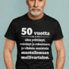 Hauska t-paita Mallivartalo 50 vuotta lahjaksi 50-vuotiaalle