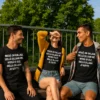 Hauska t-paita Missä on kaljaa humoristisella olutteemalla lahjaksi